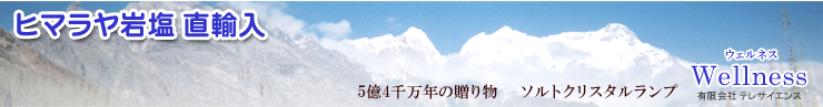 ヒマラヤ岩塩直輸入　5億4千万年の贈り物　ソルトクリスタルランプ　Wellness